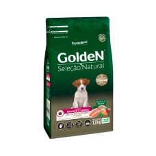 Ração Golden Seleção Natural Mini Bits para Cães Filhotes de Porte Pequeno Sabor Frango e Arroz